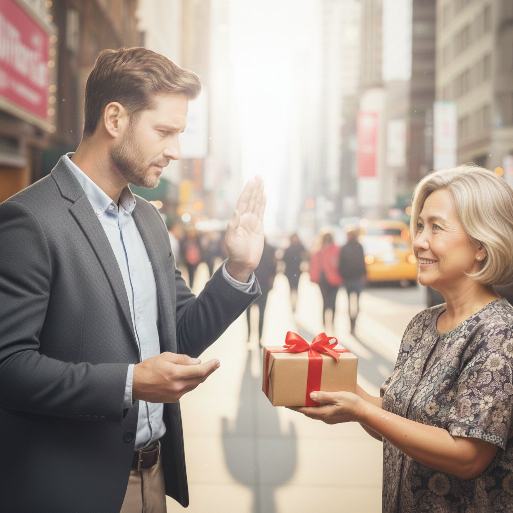 I can't accept you gift