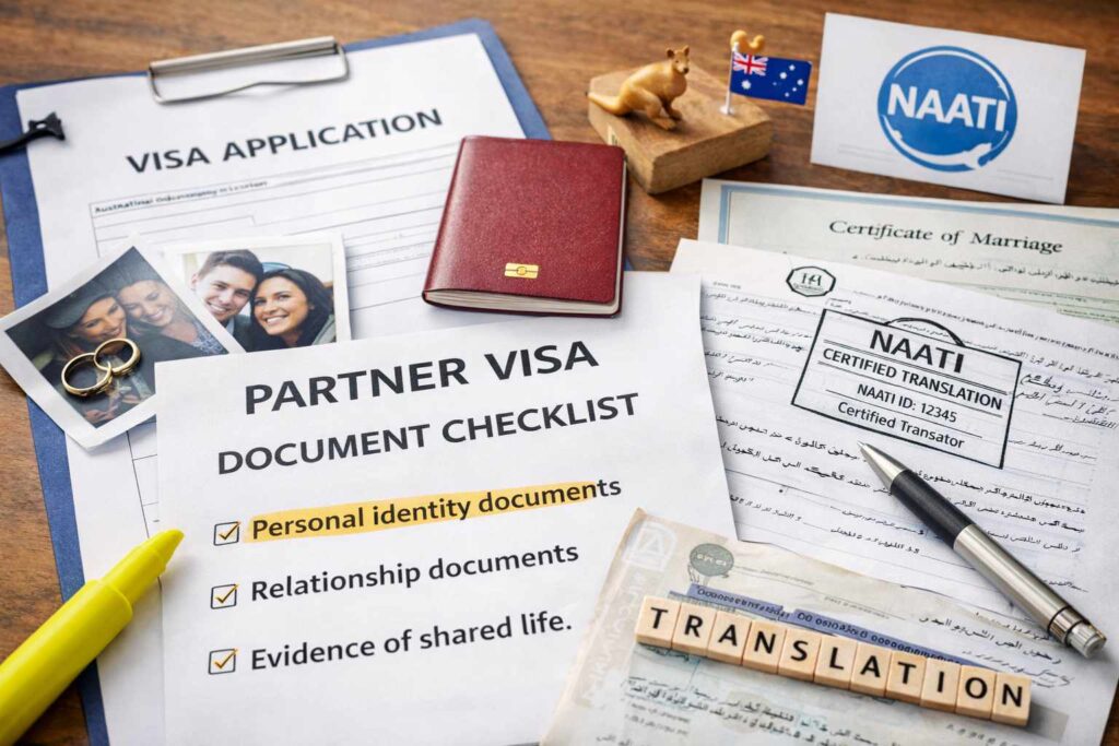 Partner visa application